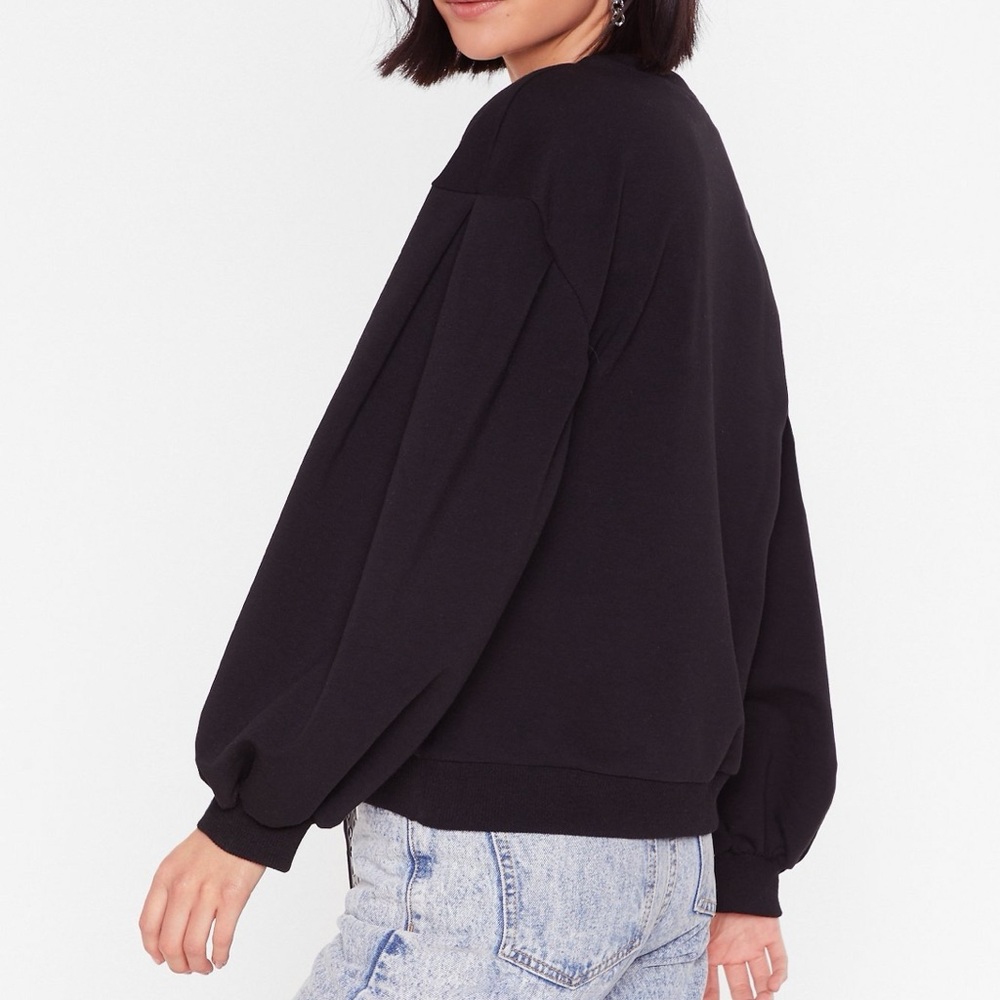 NWT Balloon Sleeve Oversized Sweatshirt